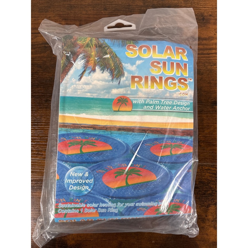 Solar Sun Rings Palm Tree Design Solar Pool Heater with Water Anchor New